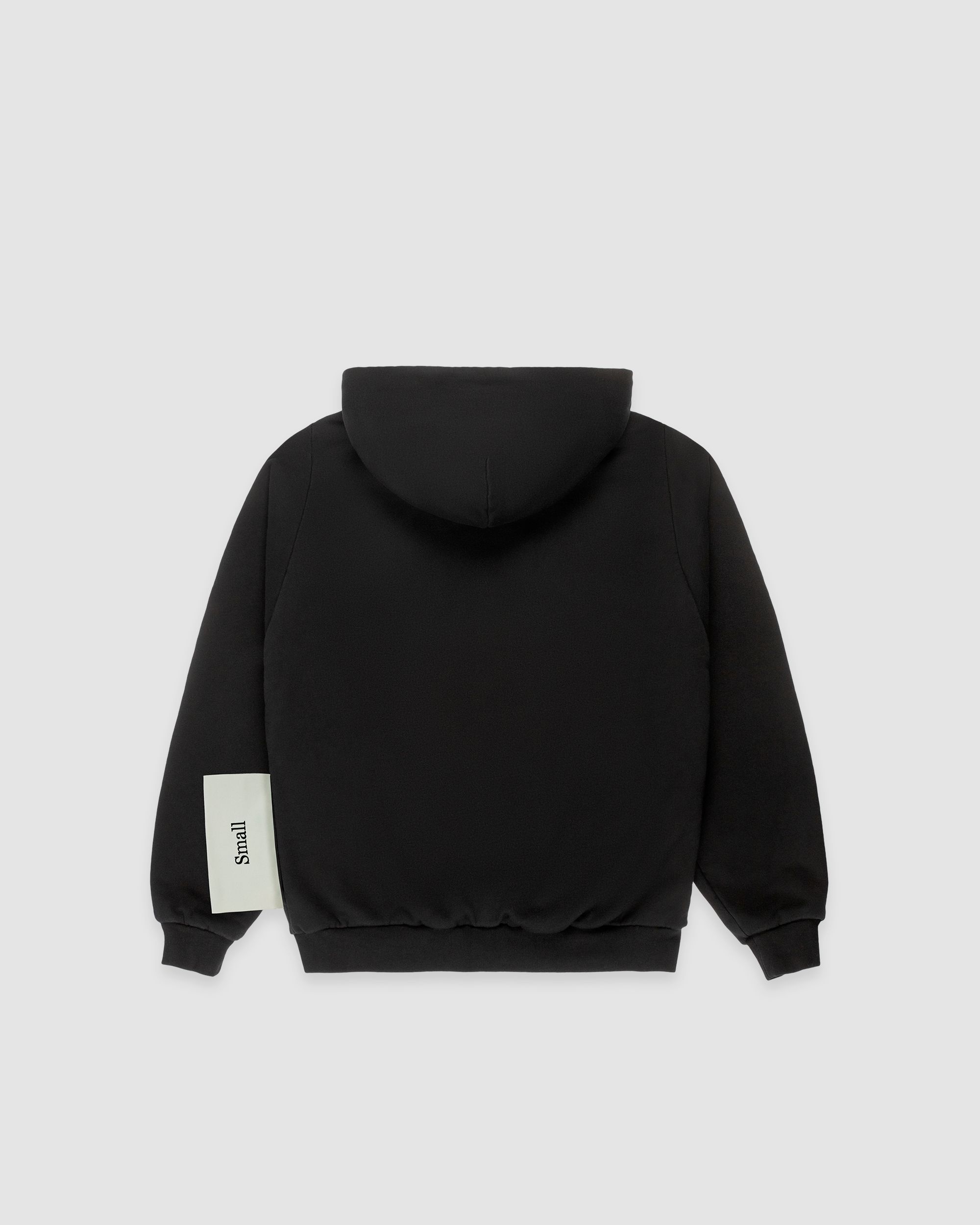 'size tag logo' zip hoodie
