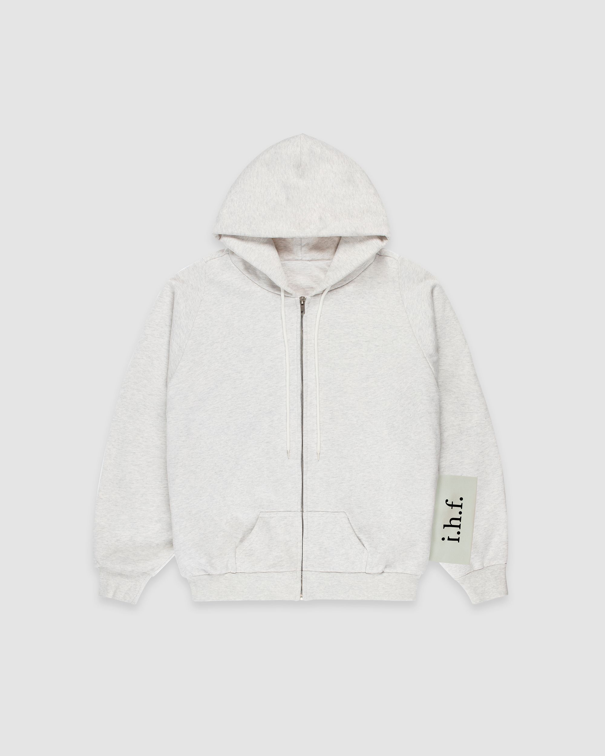 'size tag logo' zip hoodie