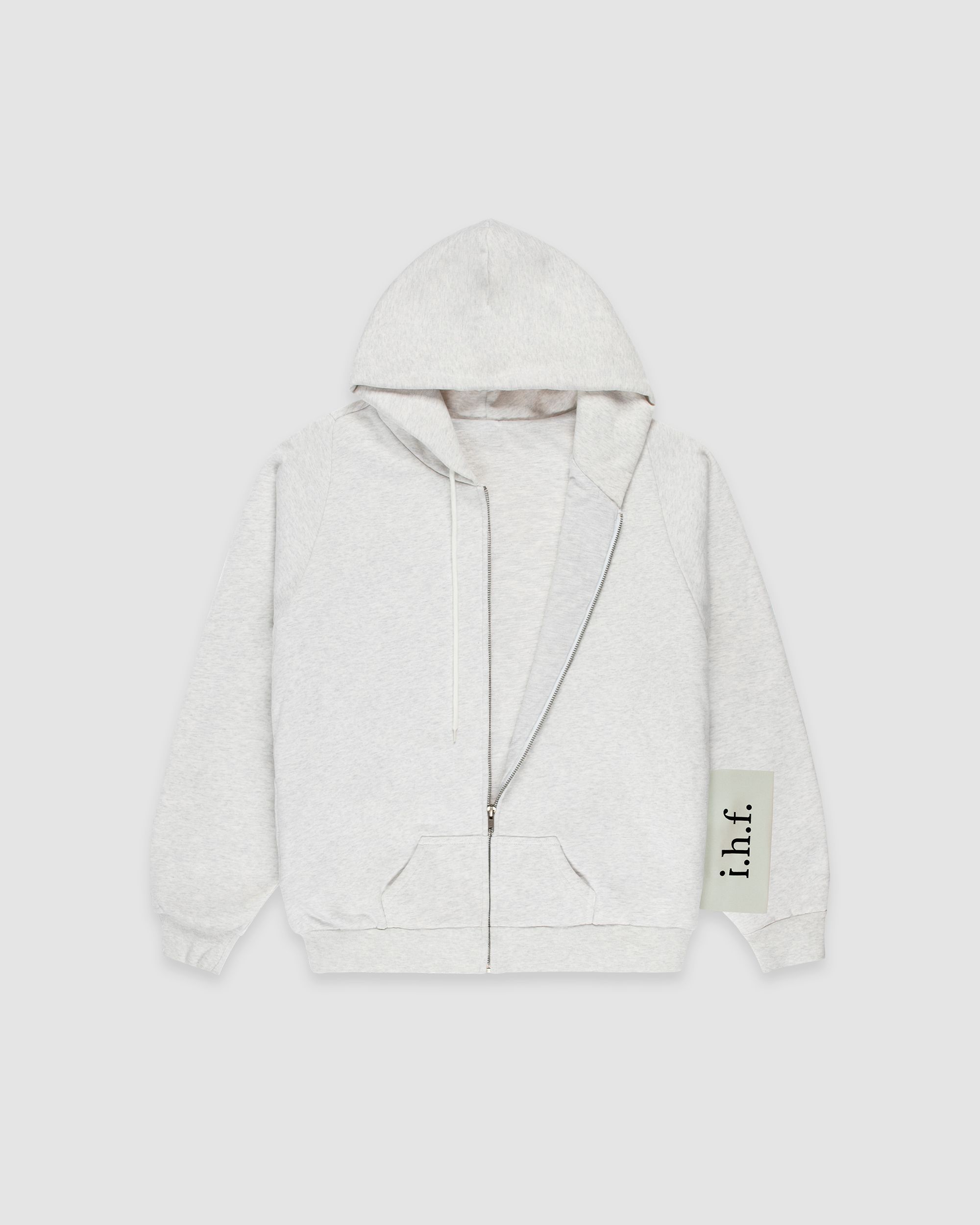 'size tag logo' zip hoodie