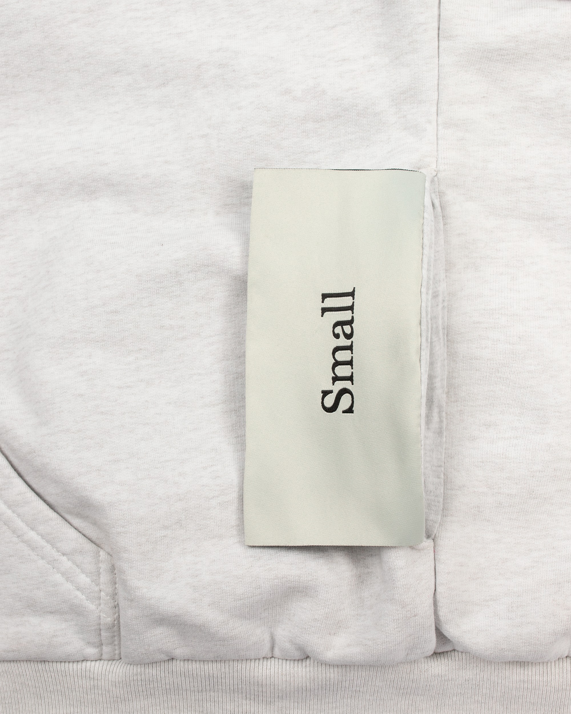 'size tag logo' zip hoodie