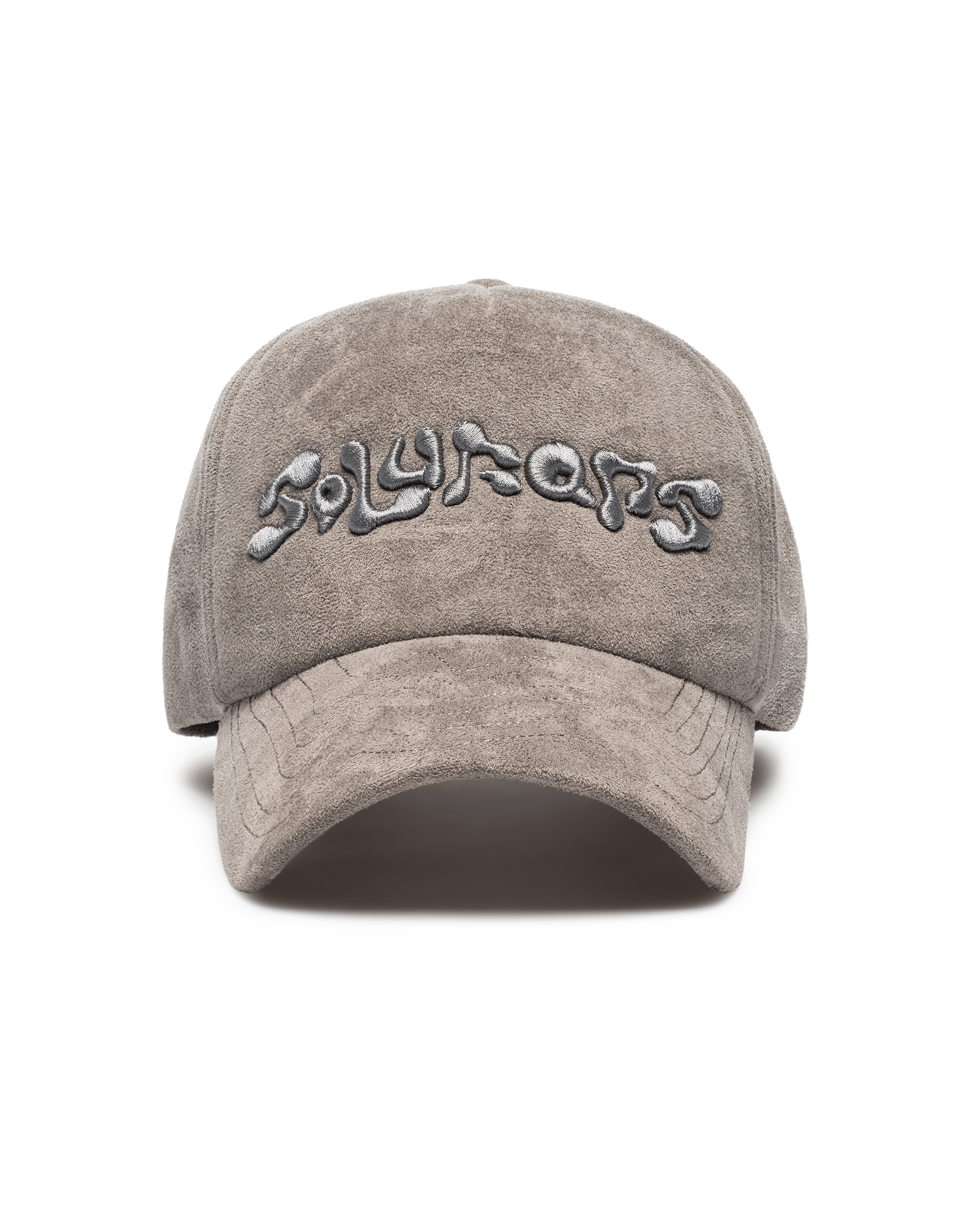 'WAV' suede cap, grey