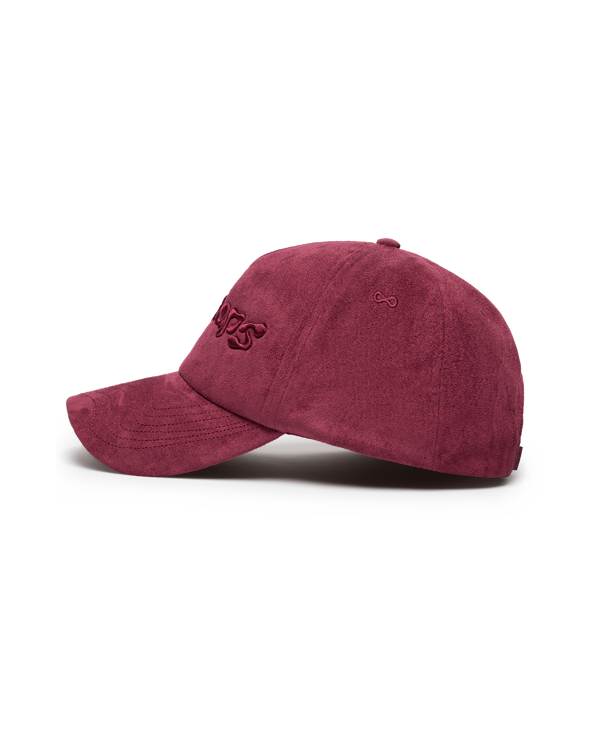 'WAV' suede cap, red