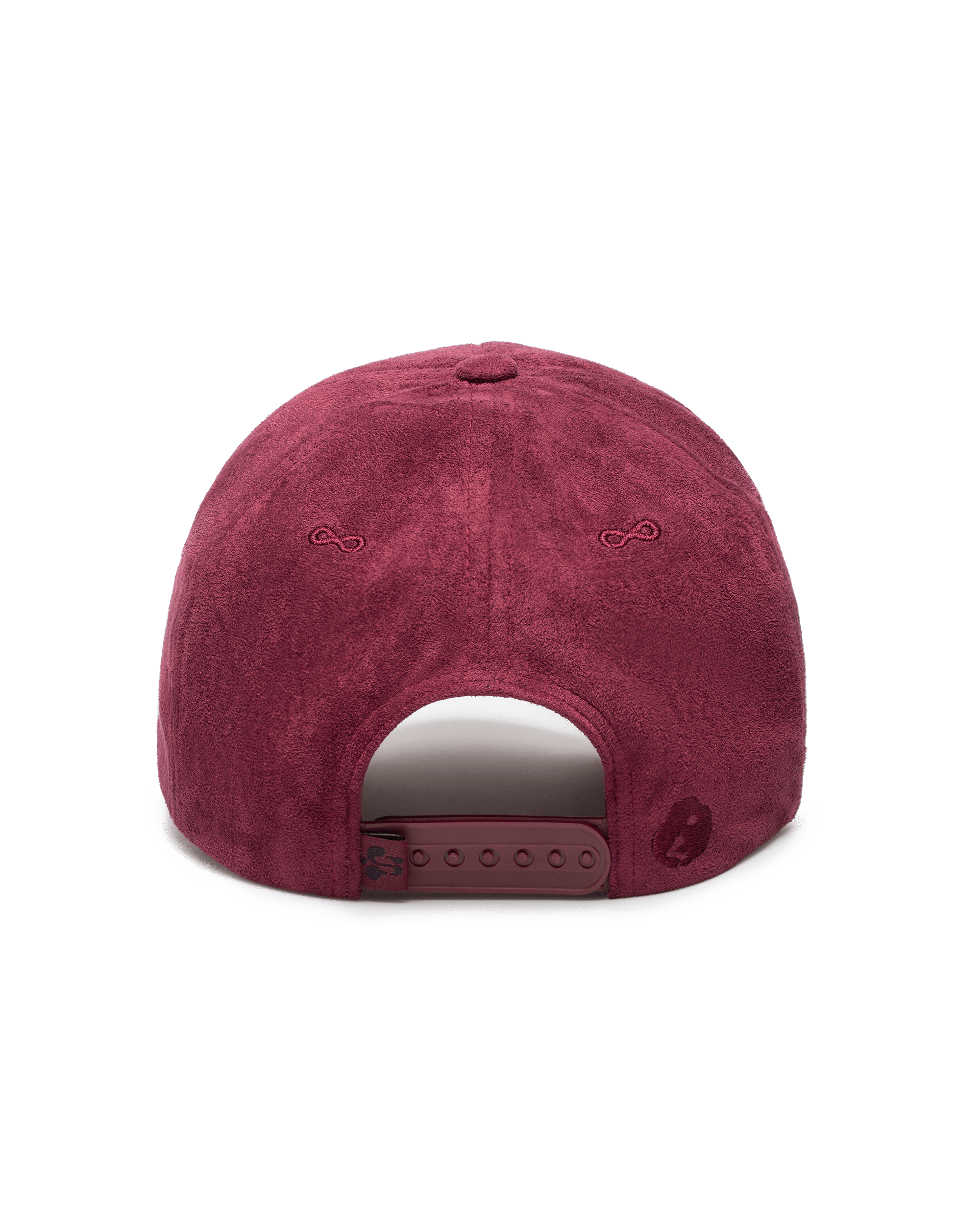 'WAV' suede cap, red